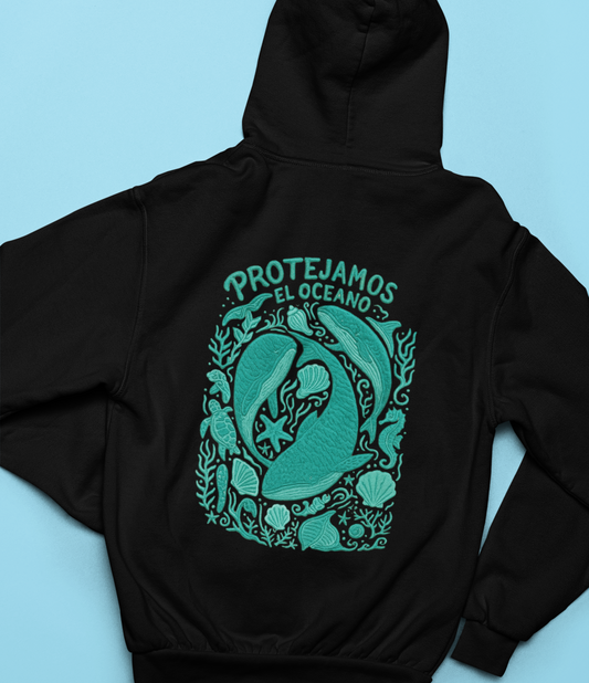 Poleron Protejamos el Oceano- Negro