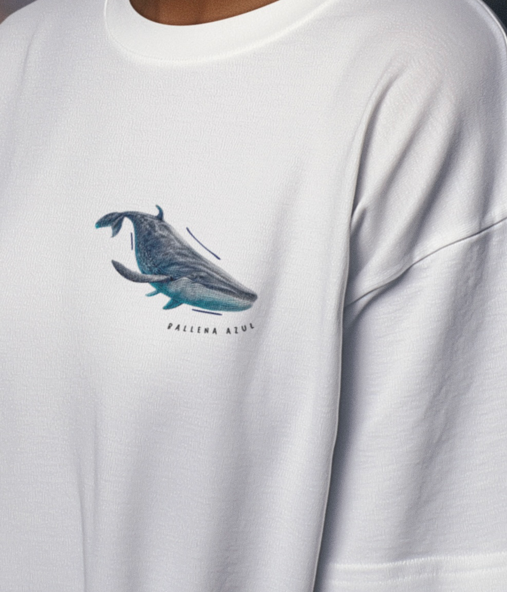 Polera Ballena Azul