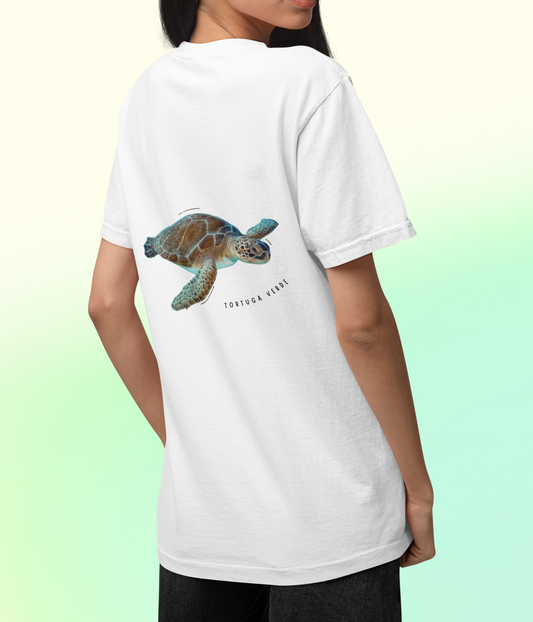 Polera Tortuga estampado espalda