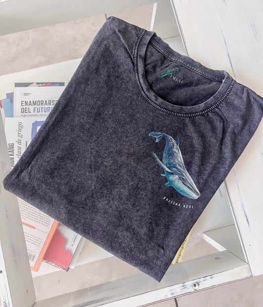 Polera efecto lavado Ballena